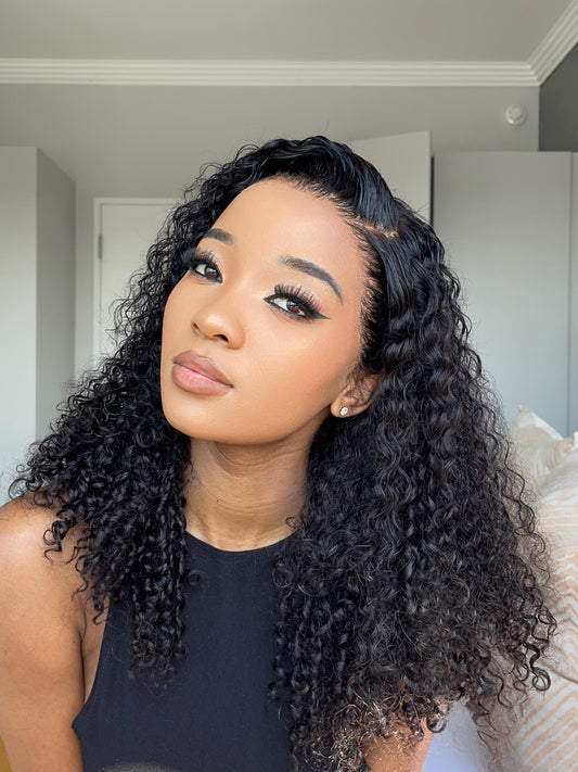 18 inches Full frontal Baby Curly Wig