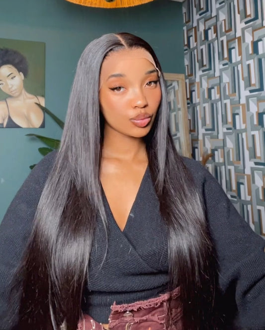 200% Density Straight 13x4 Lace frontal wig