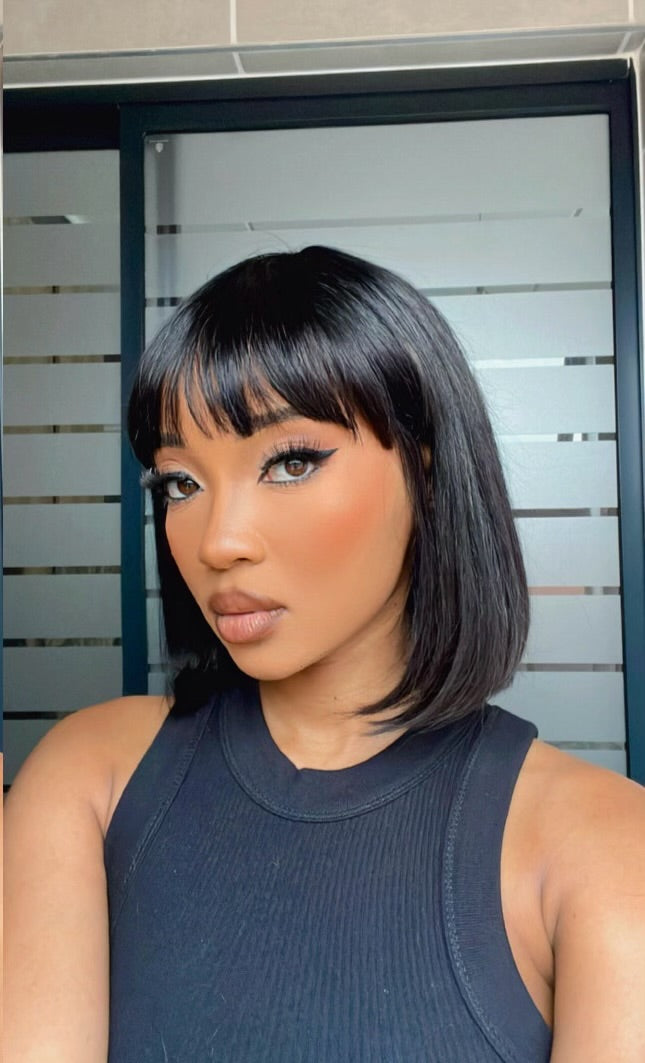 Peruvian FRINGE bob wig